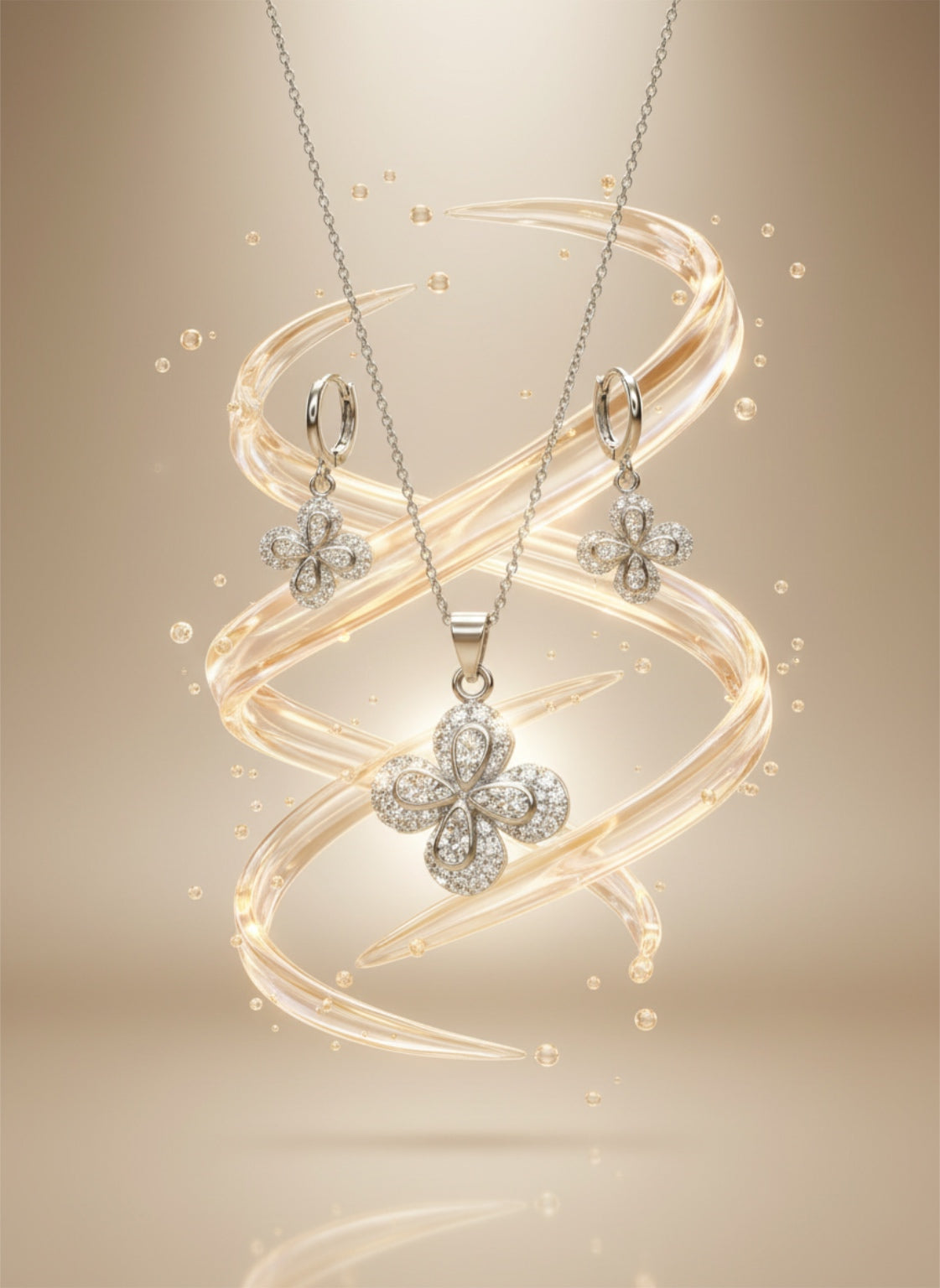 Set Flor Zirconia